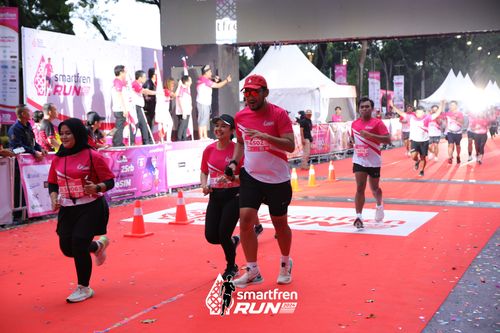 Race photo from Smartfren Run 2024