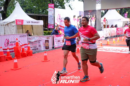 Race photo from Smartfren Run 2024