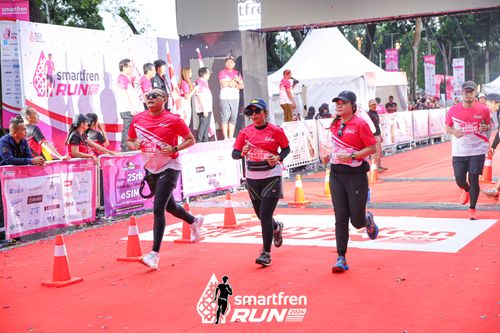 Race photo from Smartfren Run 2024