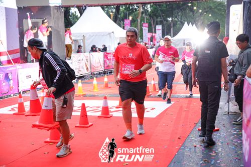 Race photo from Smartfren Run 2024