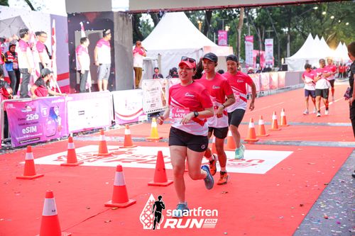 Race photo from Smartfren Run 2024