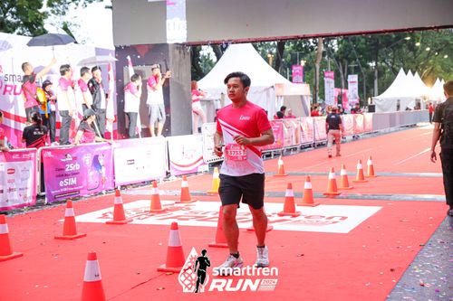 Race photo from Smartfren Run 2024