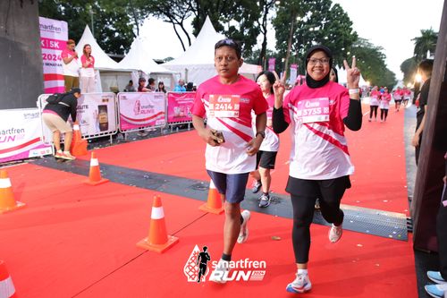 Race photo from Smartfren Run 2024