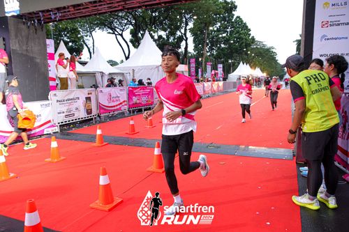 Race photo from Smartfren Run 2024