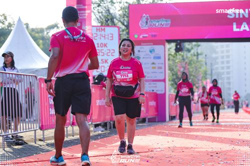 Race photo from Smartfren Run 2025 