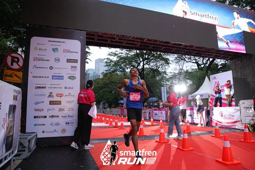 Race photo from Smartfren Run 2024