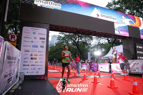 Race photo from Smartfren Run 2024