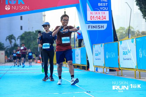 Race photo from Nu Skin Run 10K