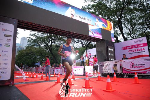 Race photo from Smartfren Run 2024