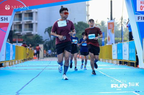 Race photo from Nu Skin Run 10K