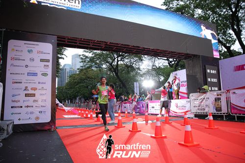 Race photo from Smartfren Run 2024