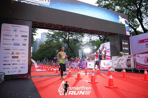 Race photo from Smartfren Run 2024