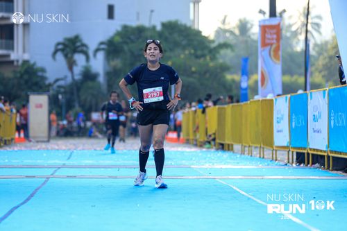 Race photo from Nu Skin Run 10K