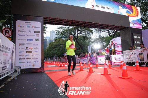 Race photo from Smartfren Run 2024