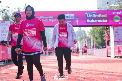 Race photo from Smartfren Run 2025 