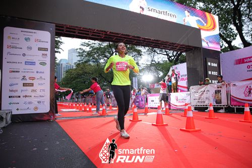 Race photo from Smartfren Run 2024