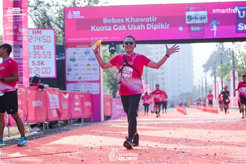 Race photo from Smartfren Run 2025 