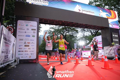 Race photo from Smartfren Run 2024