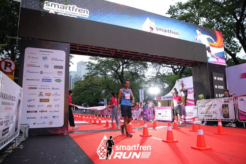 Race photo from Smartfren Run 2024