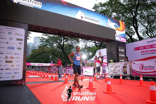 Race photo from Smartfren Run 2024