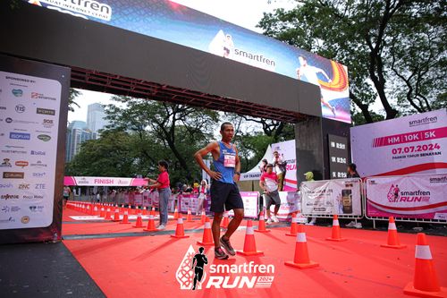 Race photo from Smartfren Run 2024