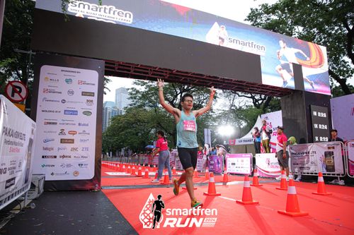 Race photo from Smartfren Run 2024