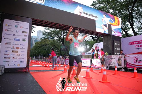 Race photo from Smartfren Run 2024