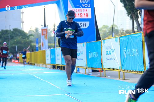 Race photo from Nu Skin Run 10K