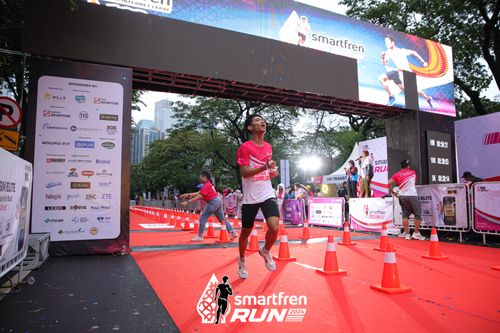 Race photo from Smartfren Run 2024