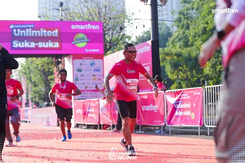 Race photo from Smartfren Run 2025 