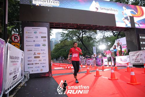 Race photo from Smartfren Run 2024