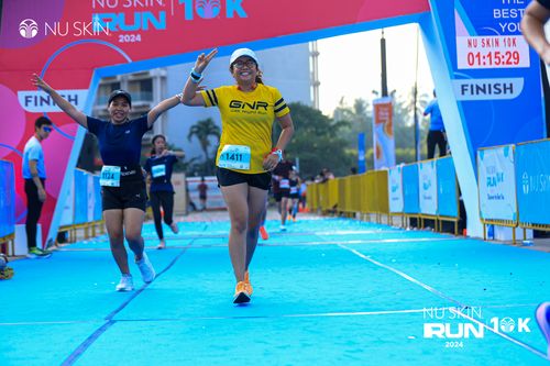 Race photo from Nu Skin Run 10K