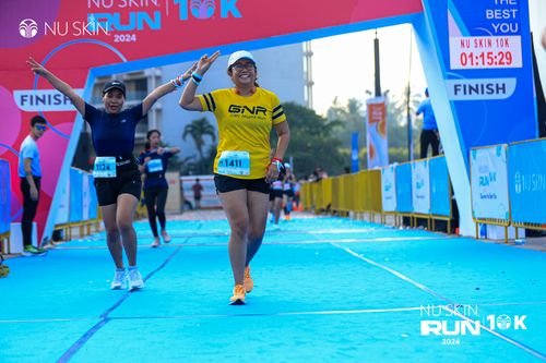 Race photo from Nu Skin Run 10K