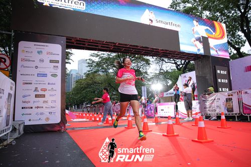 Race photo from Smartfren Run 2024