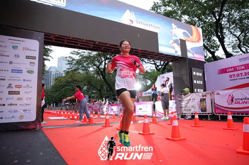 Race photo from Smartfren Run 2024