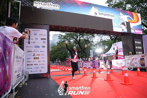 Race photo from Smartfren Run 2024