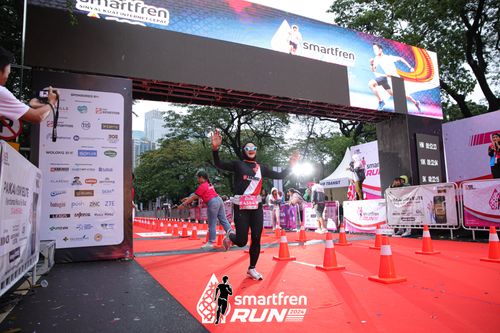 Race photo from Smartfren Run 2024