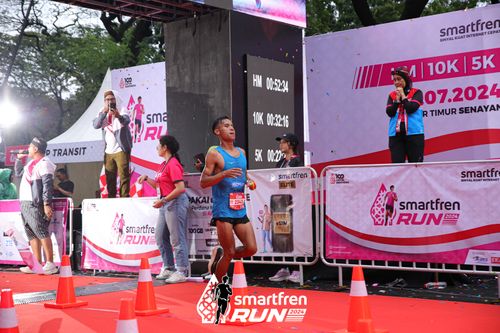 Race photo from Smartfren Run 2024