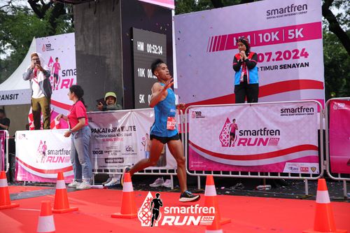 Race photo from Smartfren Run 2024
