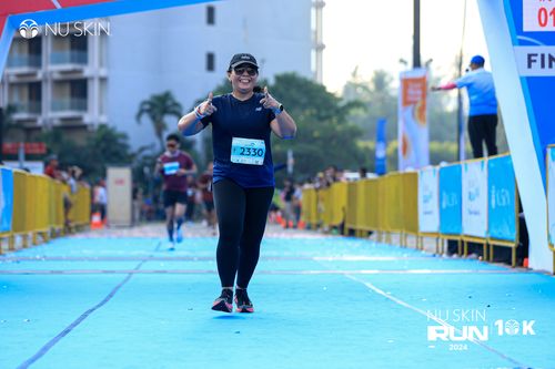 Race photo from Nu Skin Run 10K