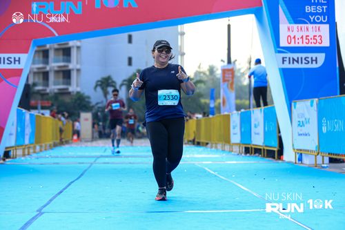 Race photo from Nu Skin Run 10K