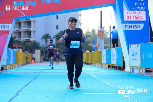 Race photo from Nu Skin Run 10K
