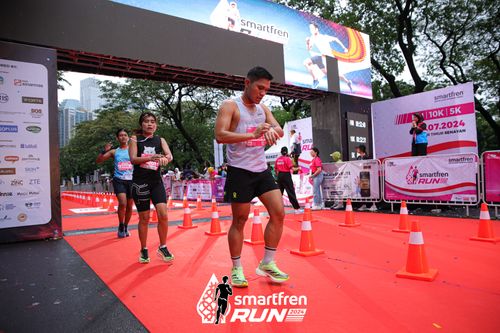Race photo from Smartfren Run 2024