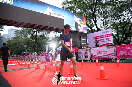 Race photo from Smartfren Run 2024