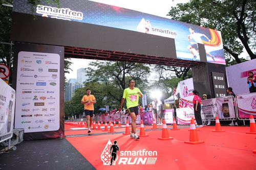 Race photo from Smartfren Run 2024
