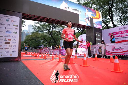 Race photo from Smartfren Run 2024