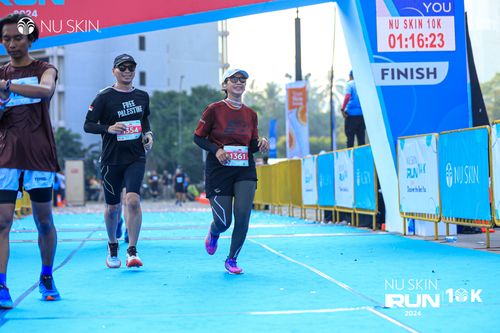 Race photo from Nu Skin Run 10K