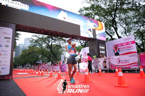 Race photo from Smartfren Run 2024