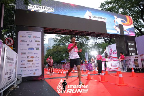 Race photo from Smartfren Run 2024