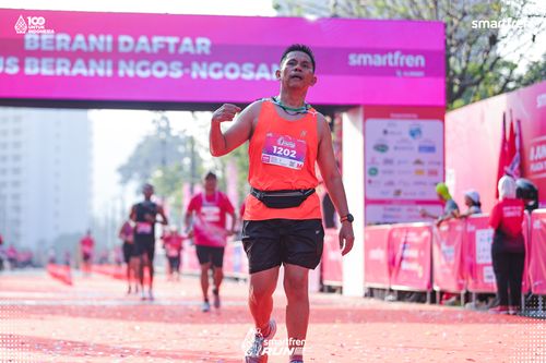 Race photo from Smartfren Run 2025 